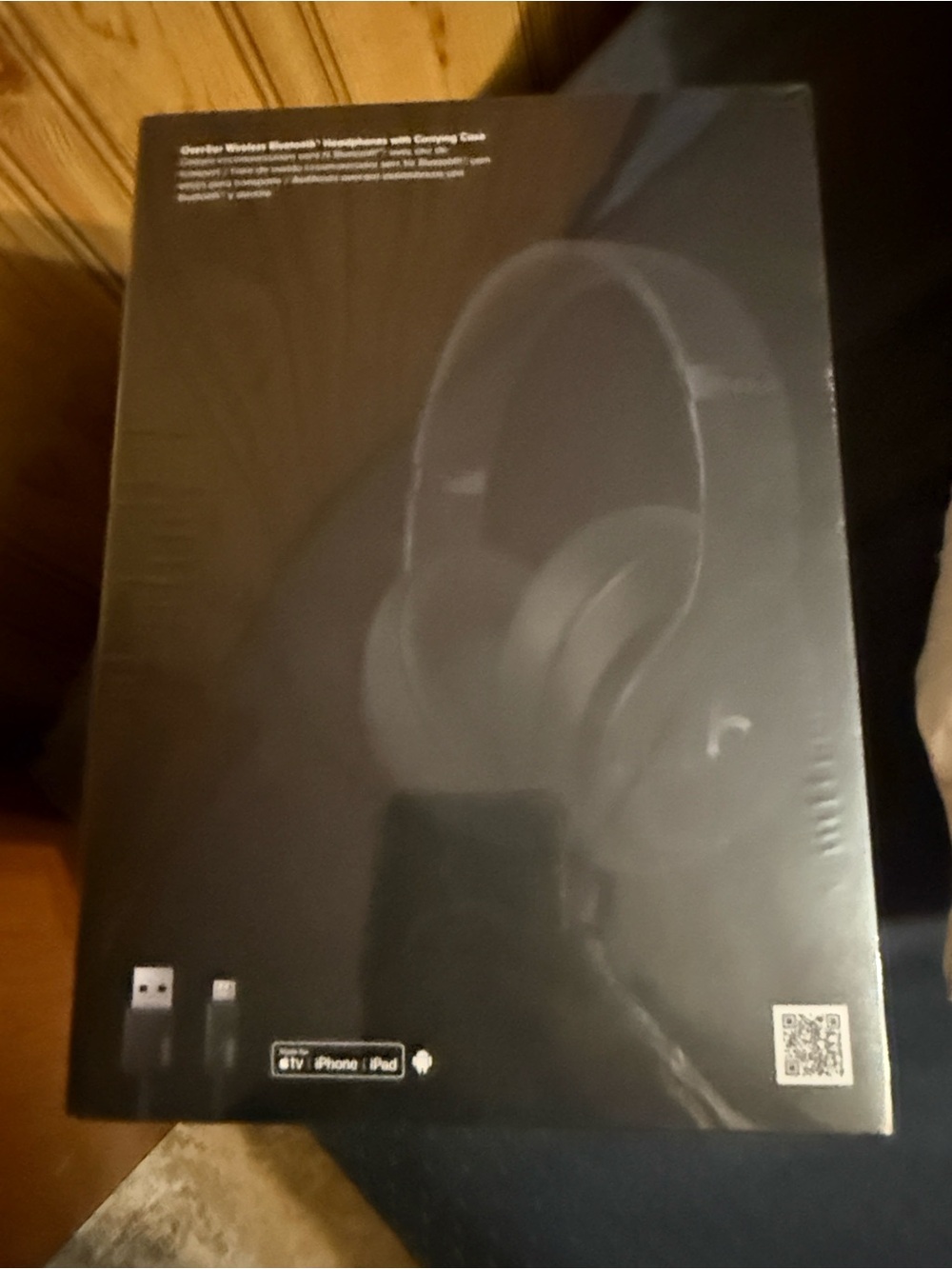 Wireless Over-Ear Headphones in Black